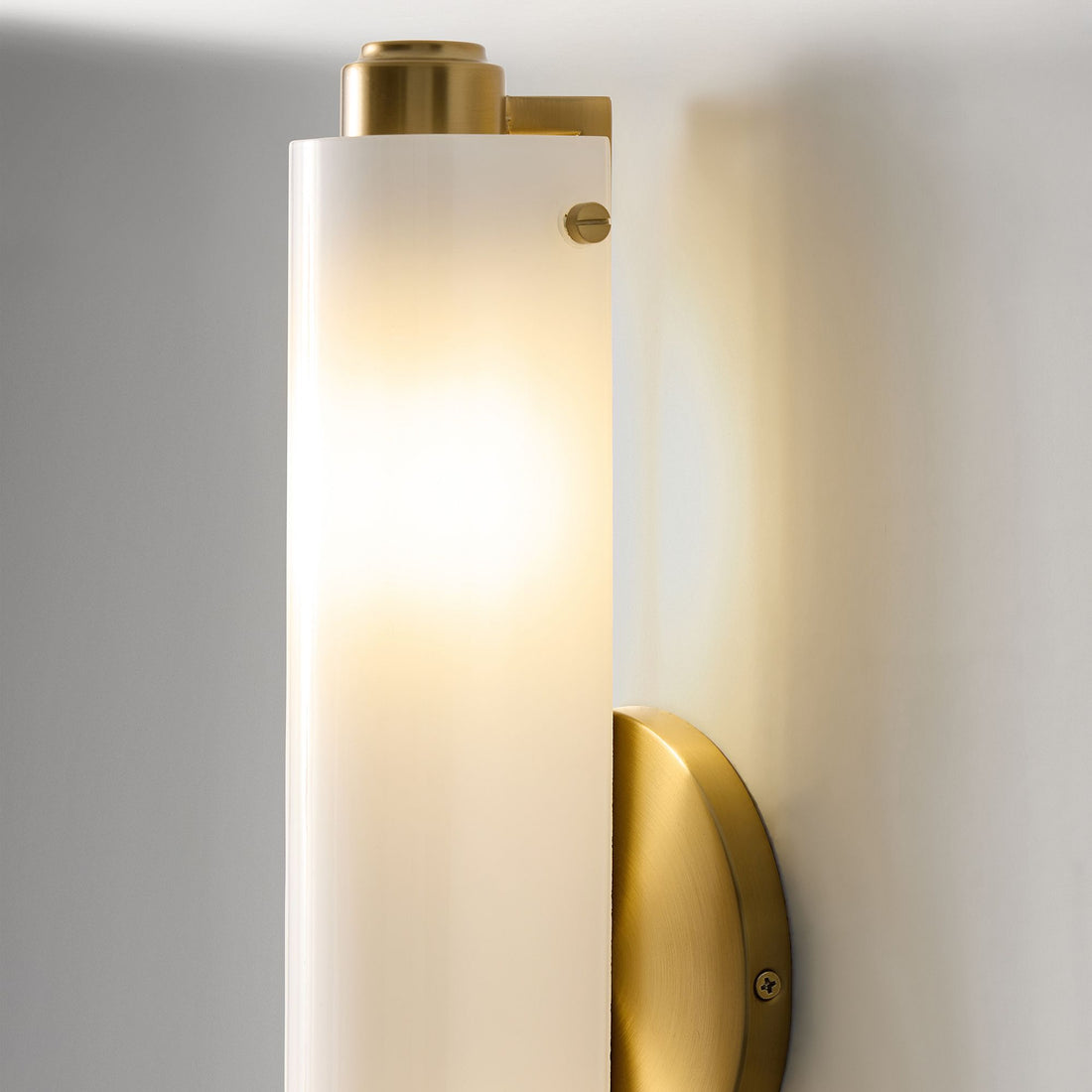 Vilonass Modern Glass Wall Sconce - Elongated Minimalist Design for Indoor and Outdoor Spaces
