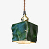Hand-Shaped Leather Pendant Light