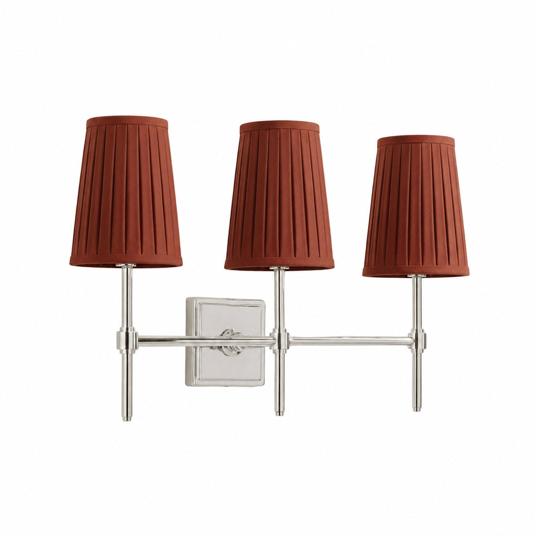 Derlina White Linen Shades Wall Lamp – Retro Metal Multi-Head Lighting Fixture