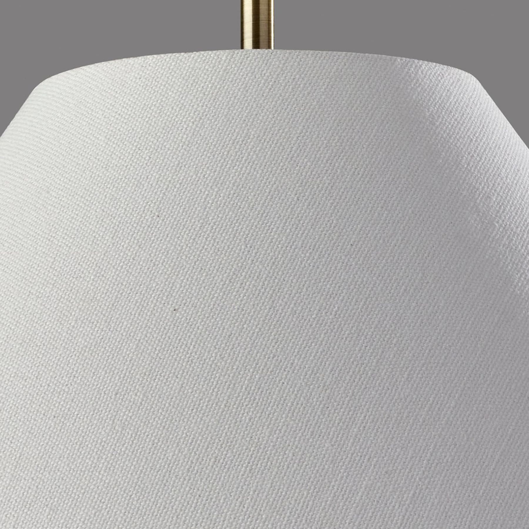 Lorvion Linen Drum Shade Flush Mount & Pendant - Antique Brass Ceiling Light