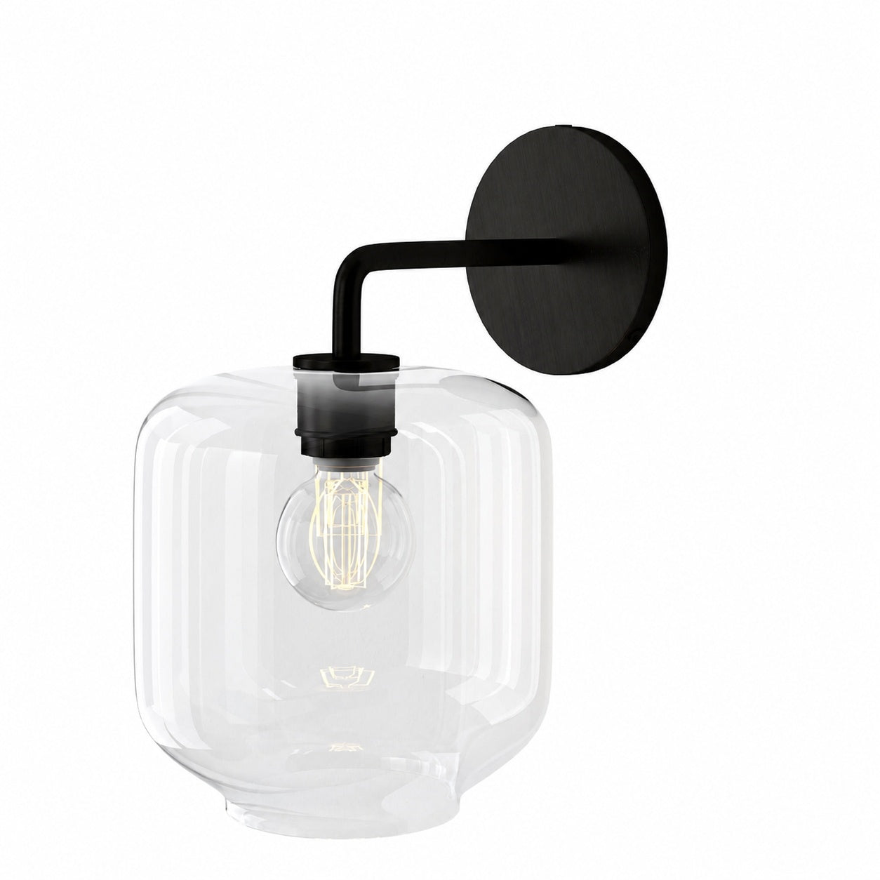 Lumivelle Pebble Sconce - Stylish Wall Light - Glass & Metal, Energy Efficient