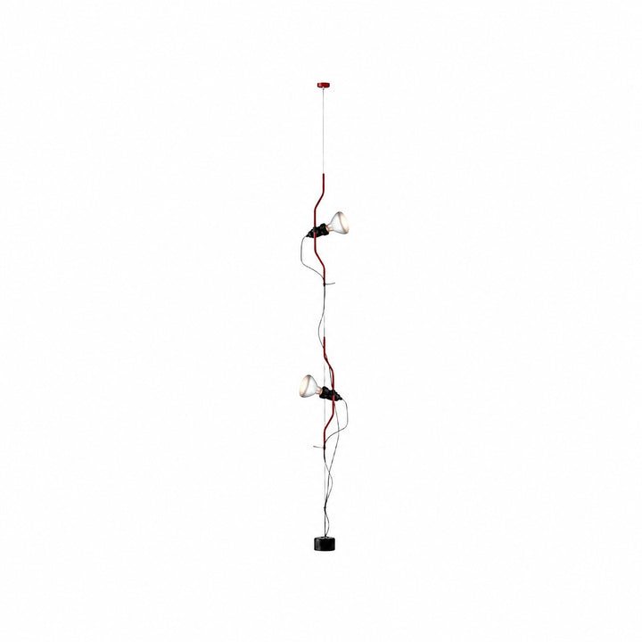 Fluxo Adjustable Multi Head Ceiling Lamp – Minimalist Linear Floor Lamp for Living Room or Dining Area N37