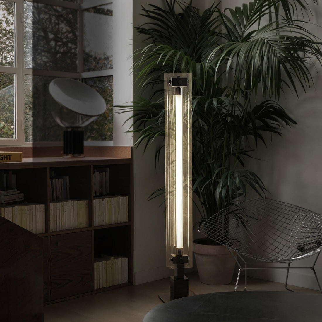 Industrial Style Minimalist Glass Floor Lamp