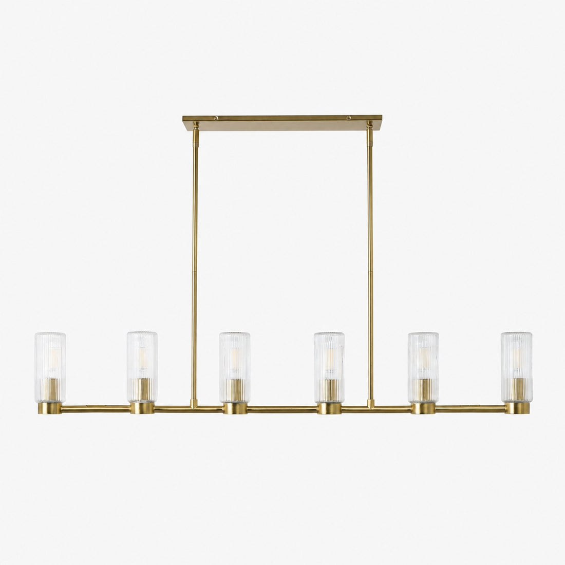 Rivora Fluted Glass Chandelier – Elegant Ribbed Lasting Design