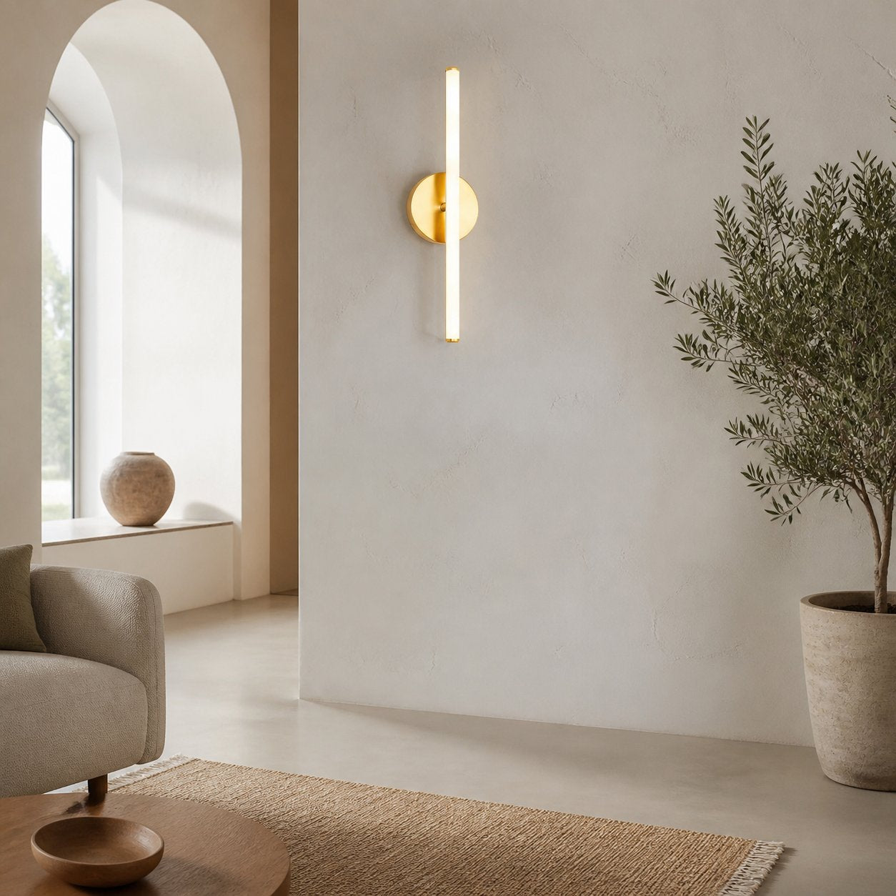 Voro Modern LED Wall Sconce - Metal Bathroom & Hallway Lighting Fixture