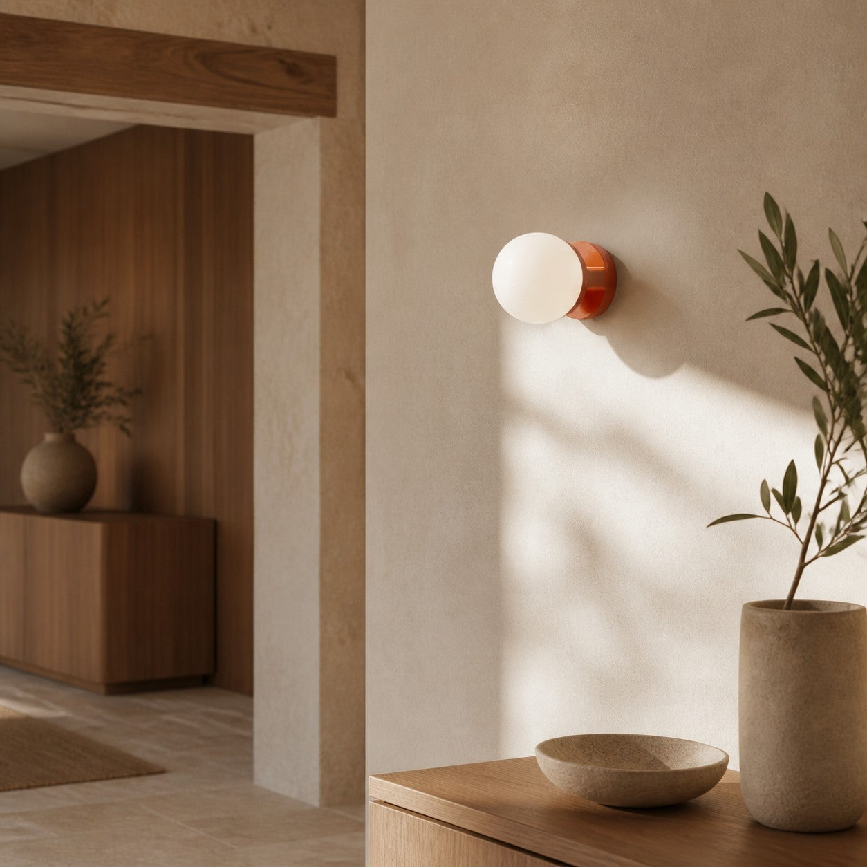 Nebulon Artistic Ceramic Wall Light with Soft Glow - Perfect for Living Rooms and Hallways