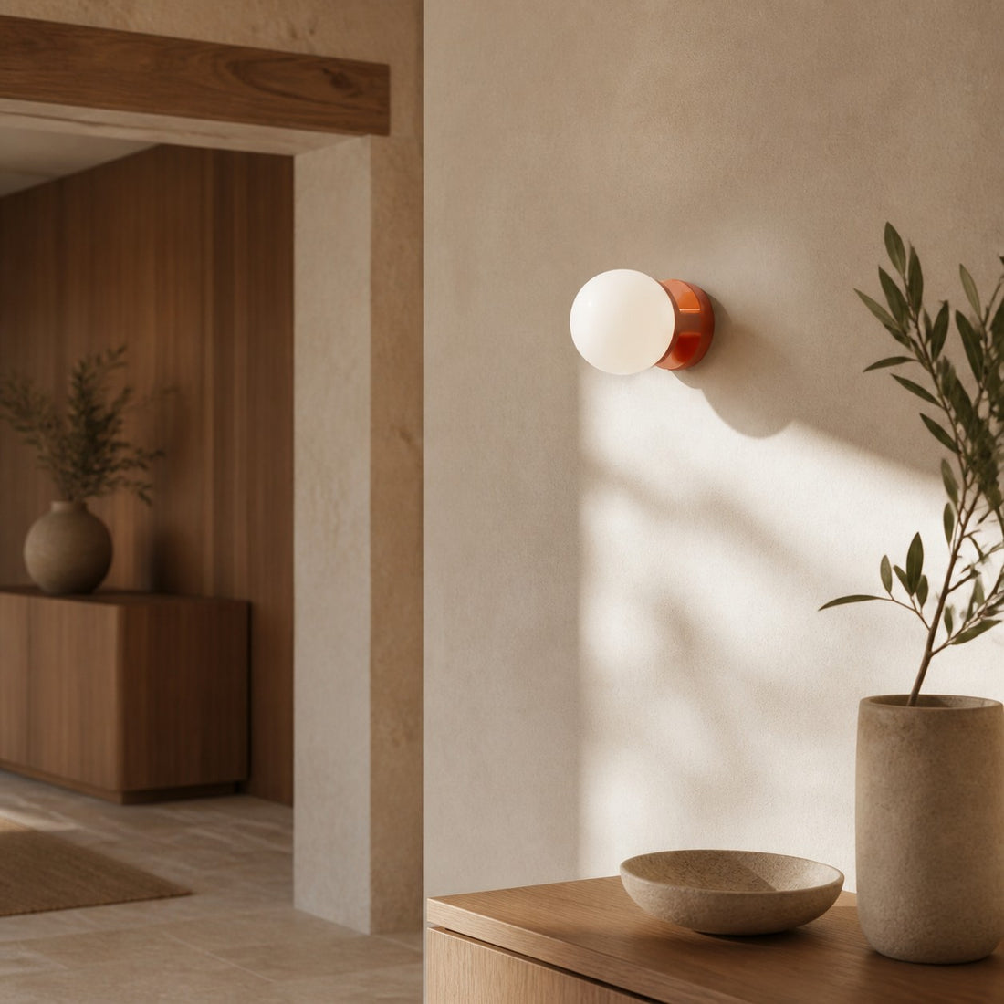 Nebulon Artistic Ceramic Wall Light with Soft Glow - Perfect for Living Rooms and Hallways