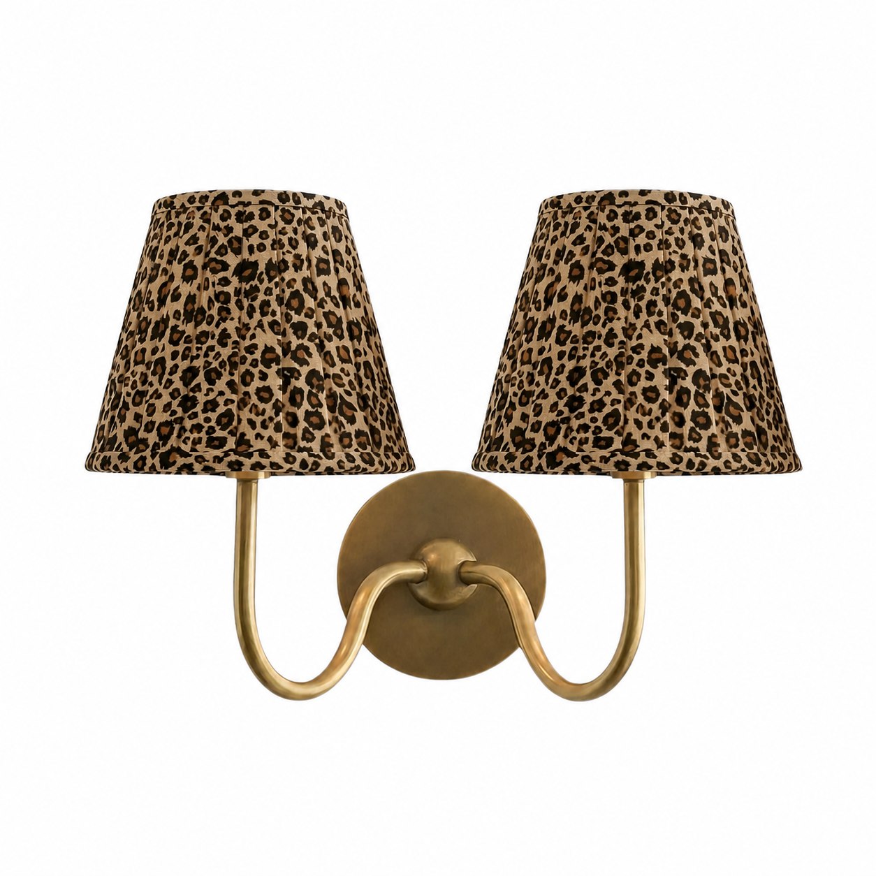 Luvora Vintage Pleated Shade Wall Lamp - Modern Brass Linen Wall Lighting