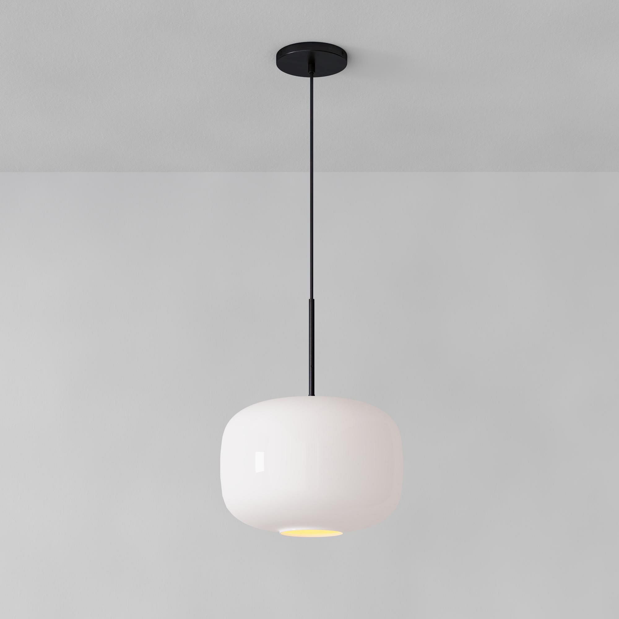 Lumivelle Pebble Pendant Light - Adjustable Glass Shade - Modern Lighting