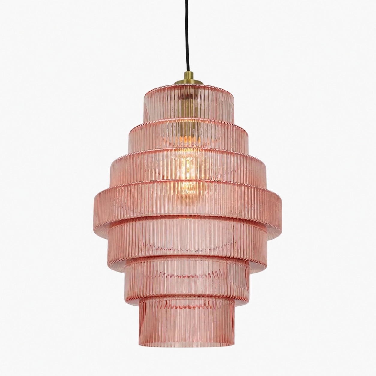 Kaleon Retro Glass Pendant Light - Glass Accents Art Deco Design for Dining and Living Room Ambiance
