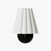 Ruffmeto Fabric Wall Sconce – Featuring Pleated Detailing on a Sculptural Metal Frame for Study or Hallway
