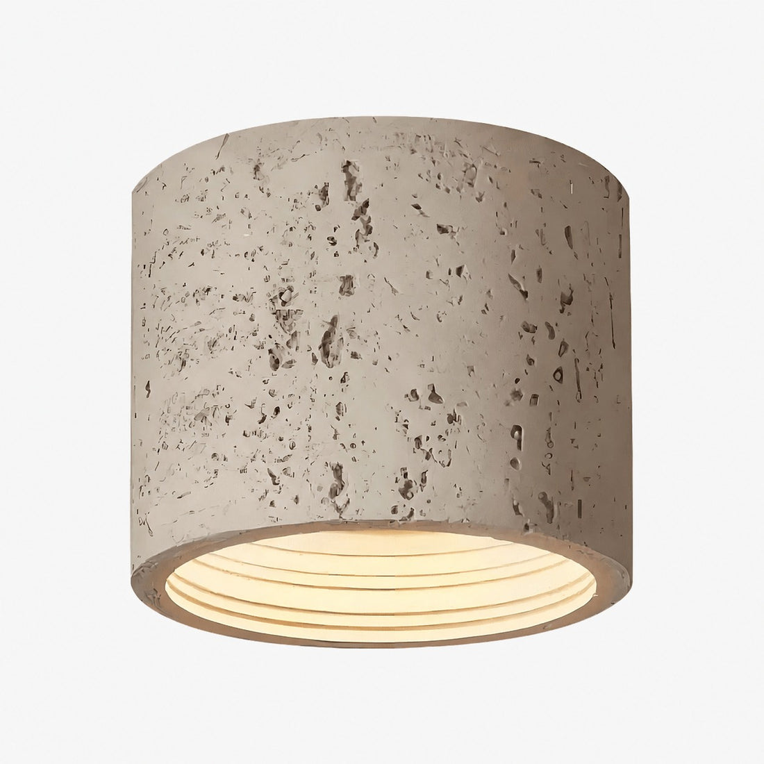 Sabiara Wabi-Sabi Cylindrical Ceiling Lamp - Soft Diffused Ceiling Fixture for Bedrooms and Living Rooms