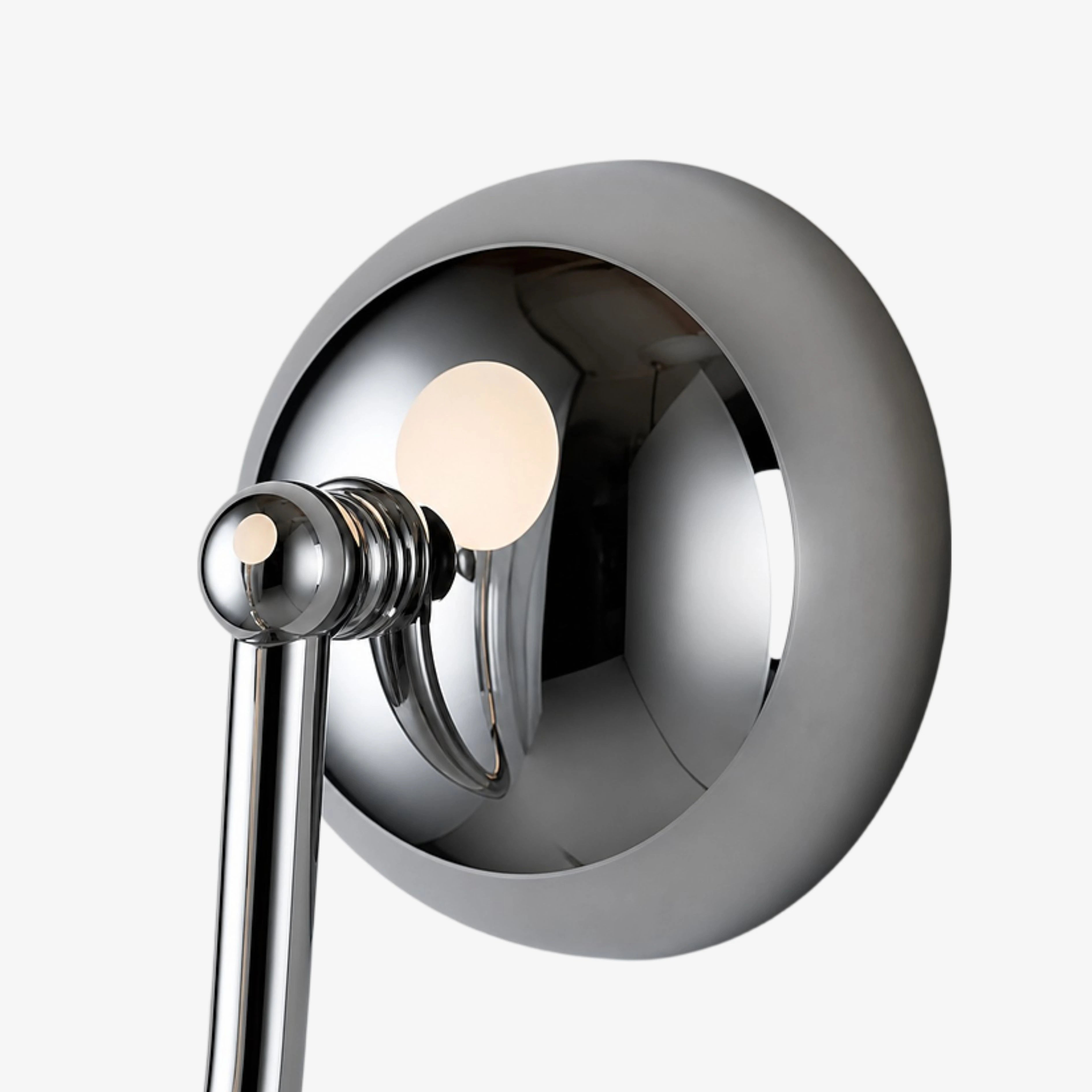 Chrome circular wall plate detail