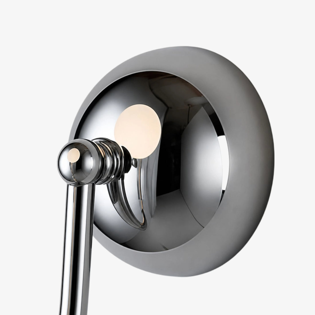 Chrome circular wall plate detail