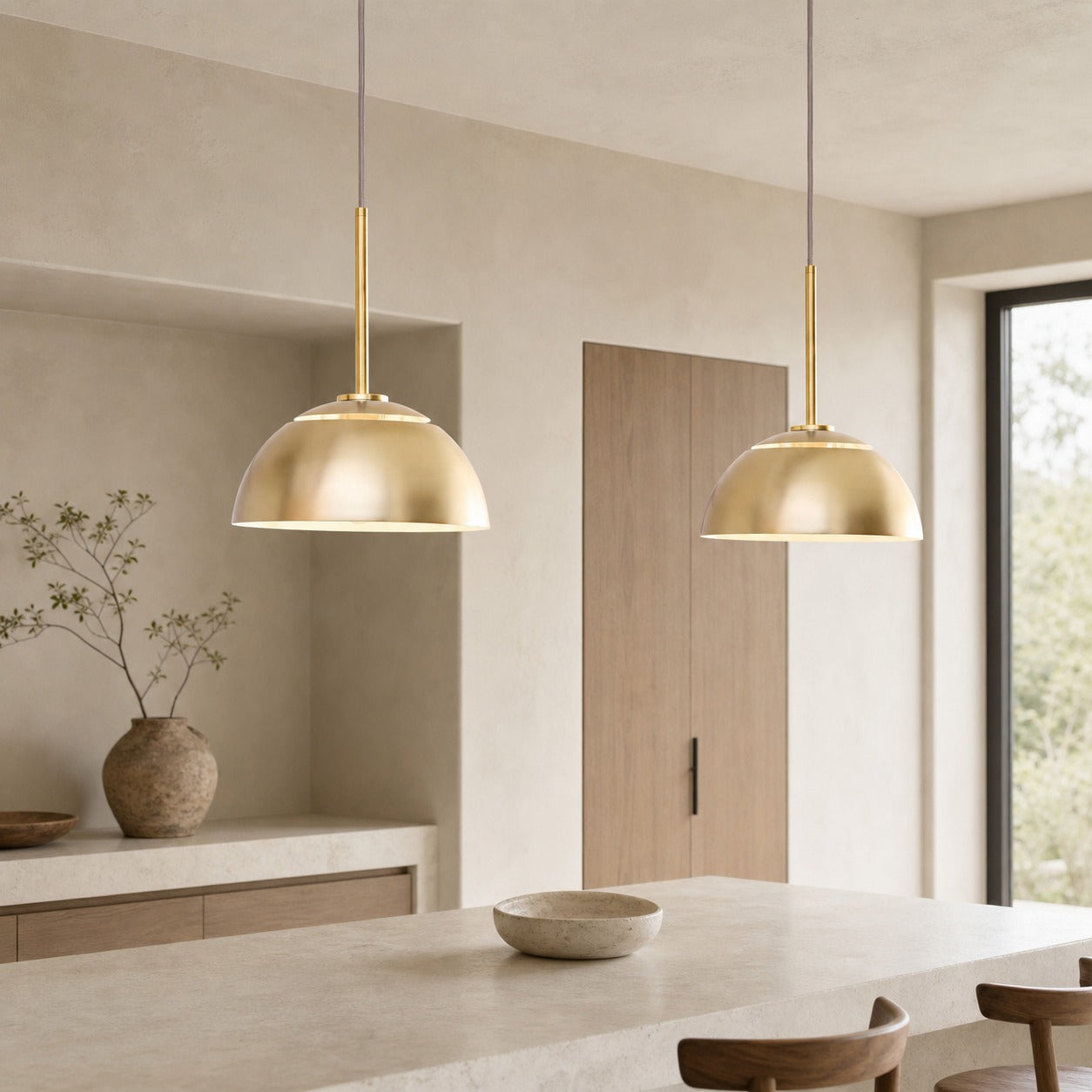 Parvion Modern Adjustable Sculptural Metal Pendant Light