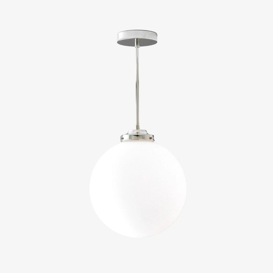 Glorica Glass 12 Inch Globe Ceiling Light - Frosted Glass Art Deco Pendant And Flush Mount