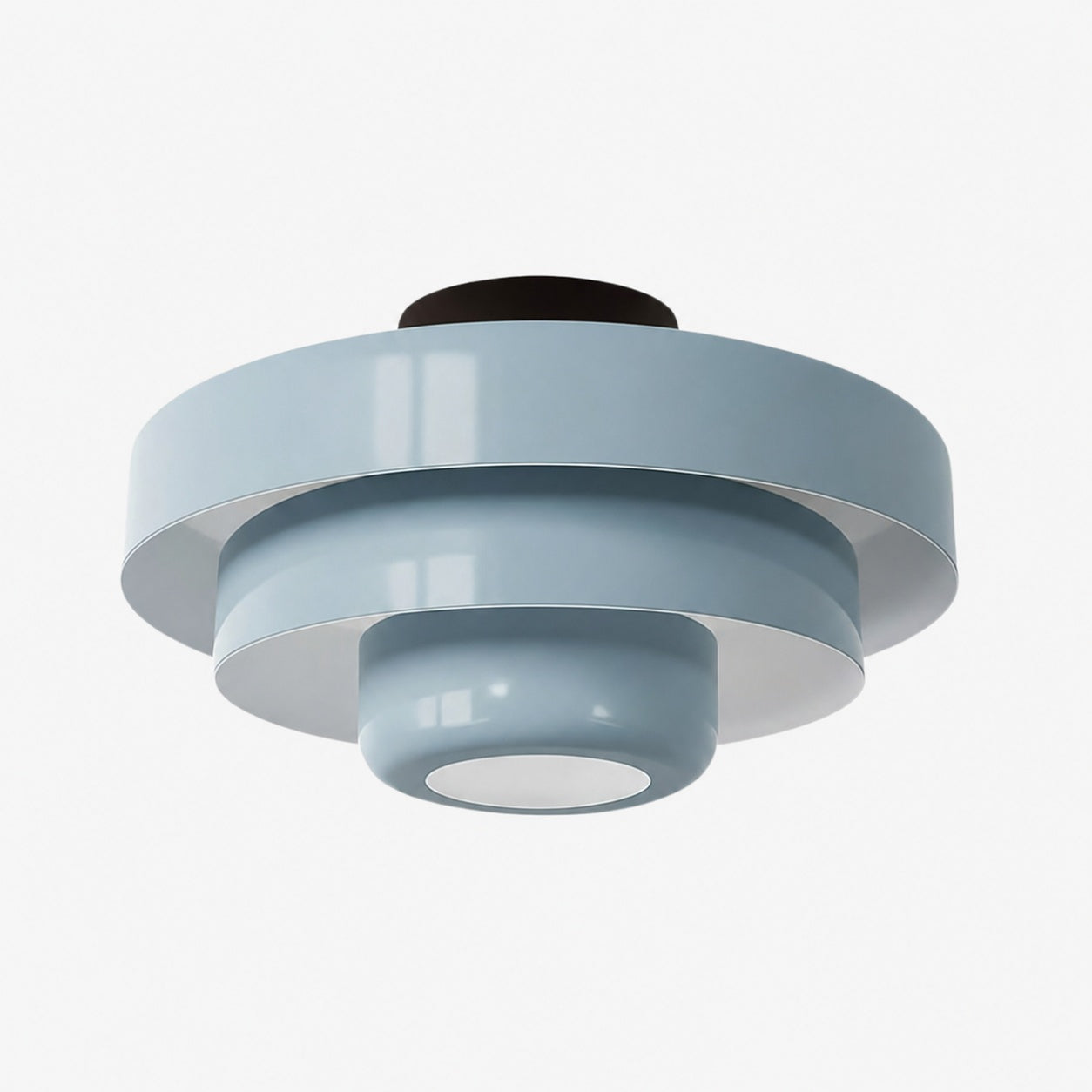 Veleora Bauhaus Three-Tier Colorful Round Macaron Ceiling Lamp - Modern Metal Design for Living Rooms