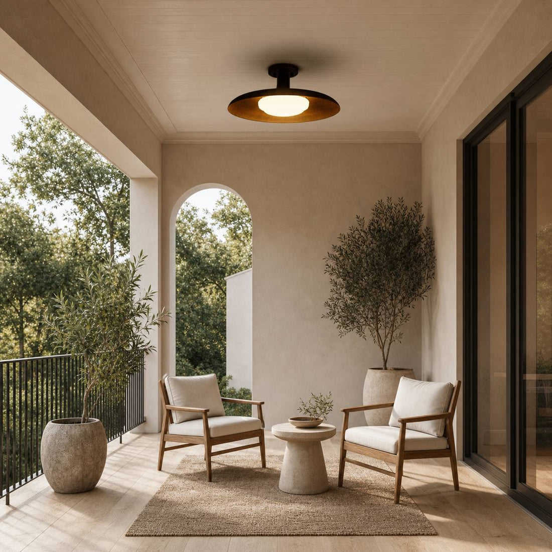 Pot-Lid Style Flat-Panel Ceiling Light