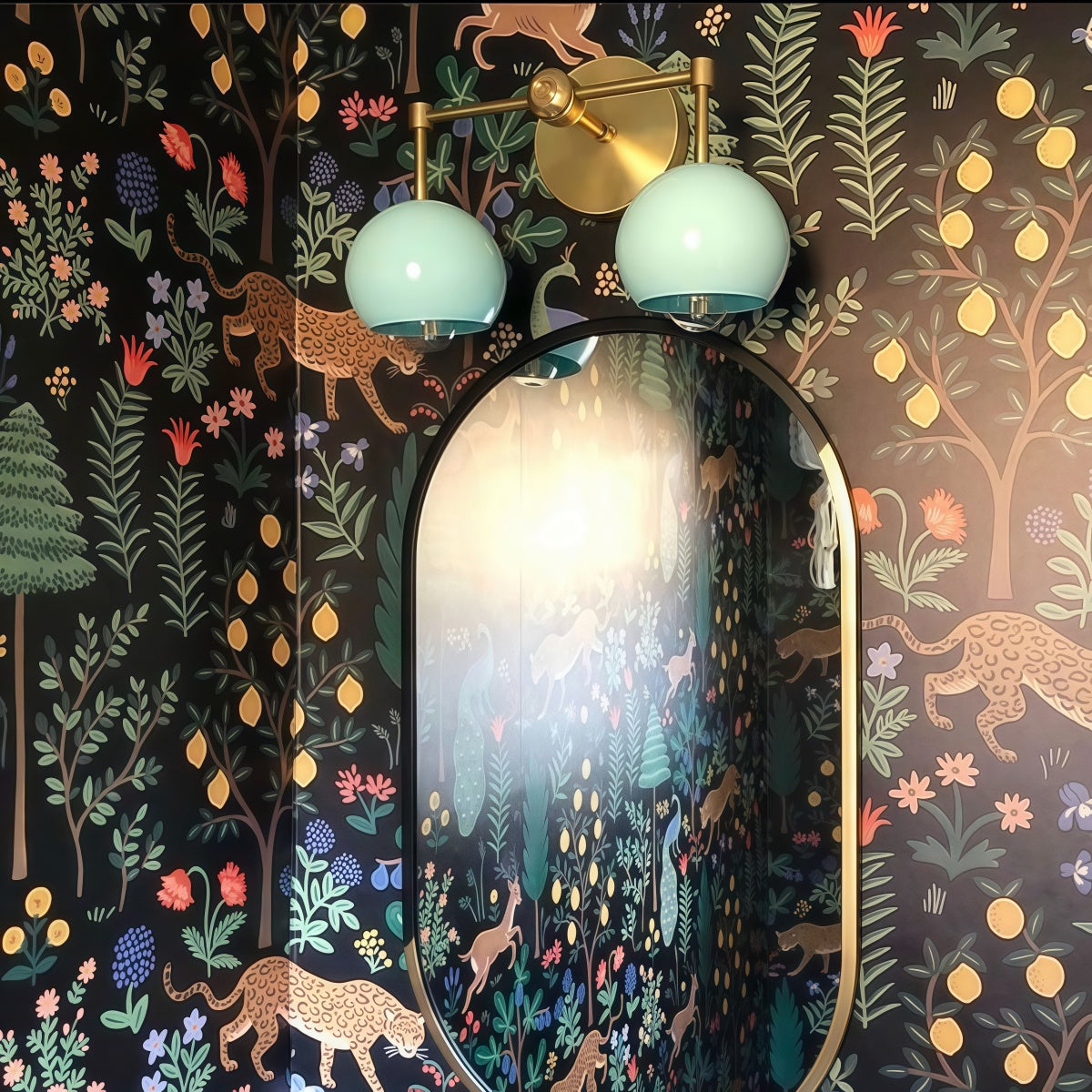 Spring Green Shades Sconce - Double Bubble Pop Vanity Wall Light