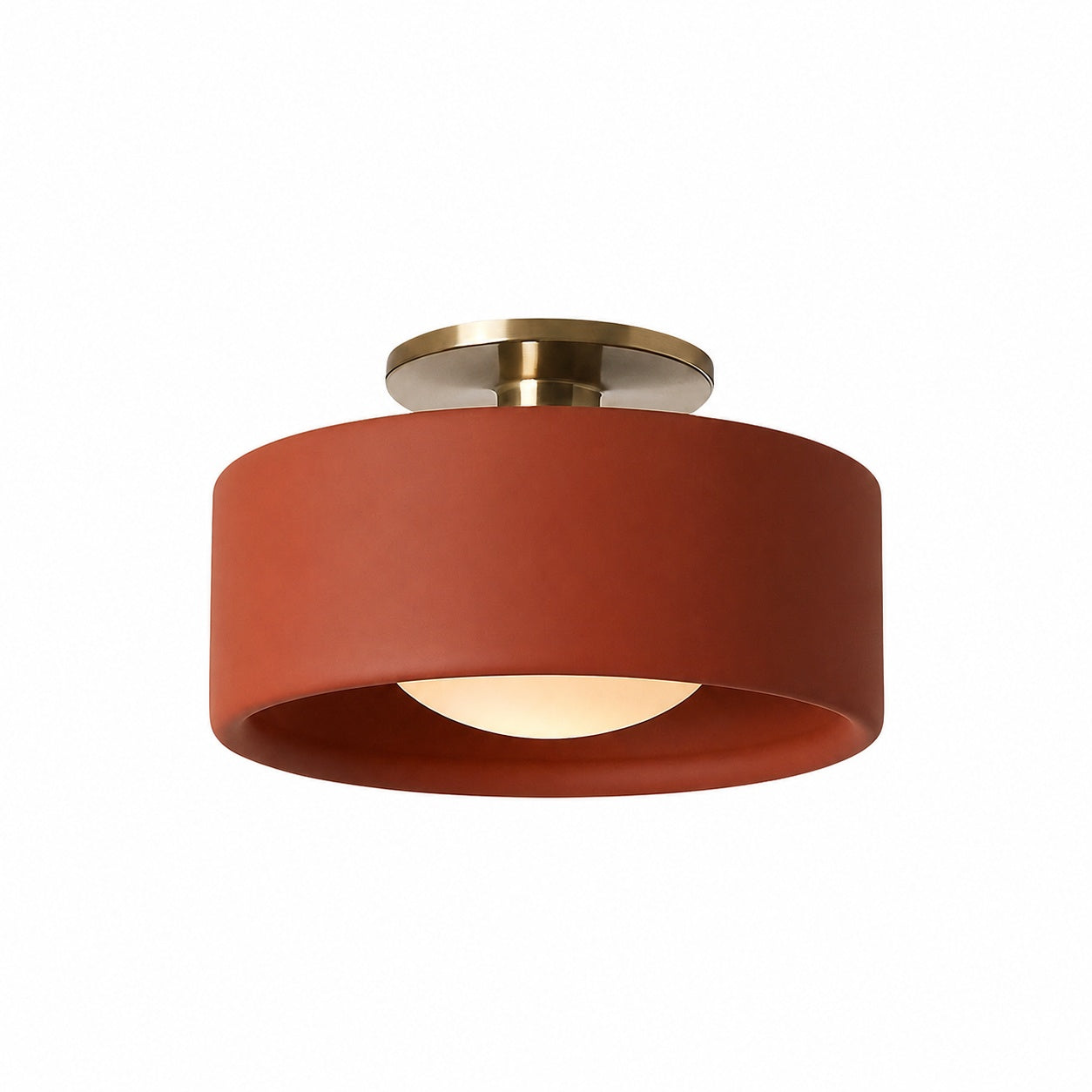 Cerova Modern Porcelain Flush Mount Ceiling Light– Elegant Ivory Shade