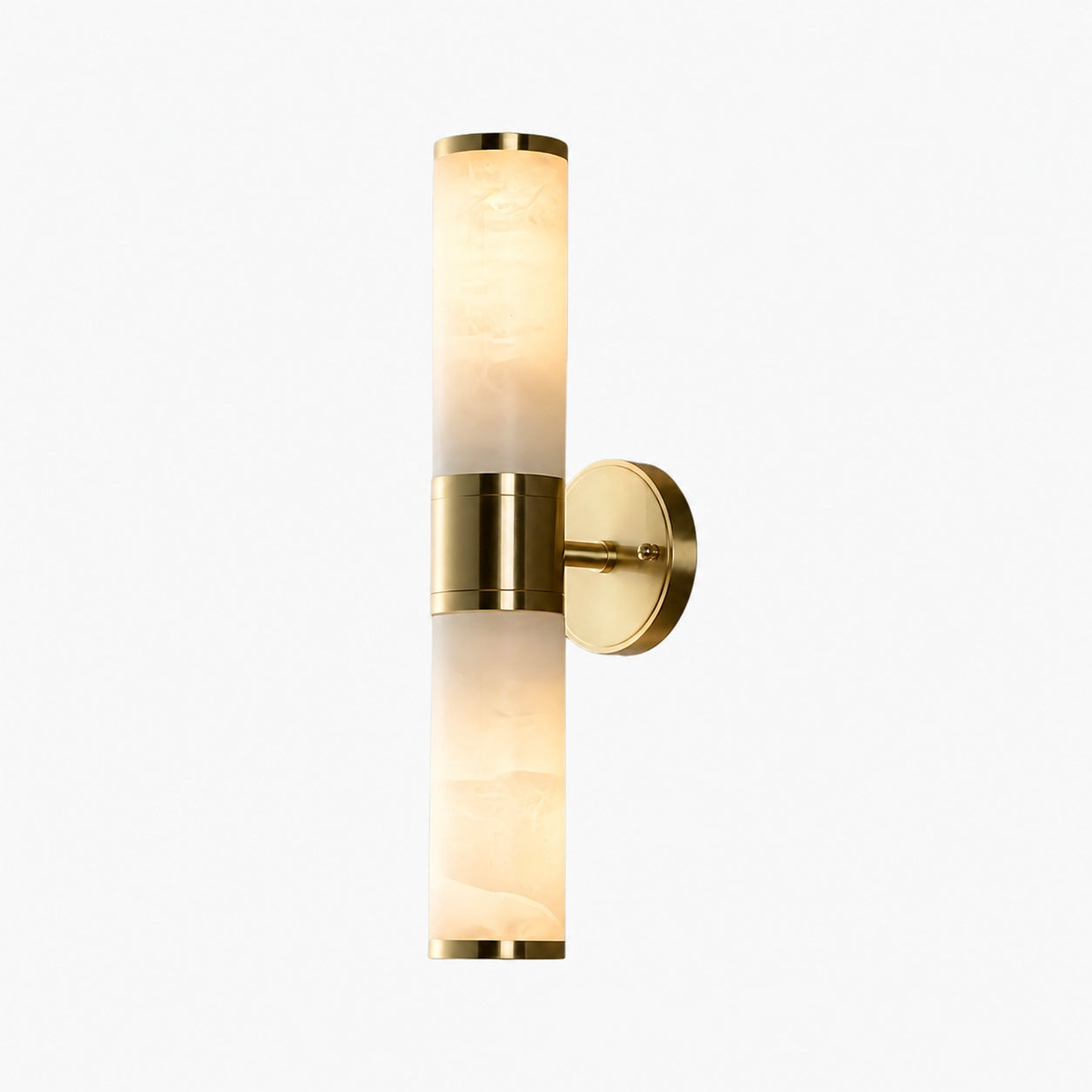 Nexorae Modern Alabaster Wall Lamp Sculptural Vertical Design For Living Room Bedroom Hallway