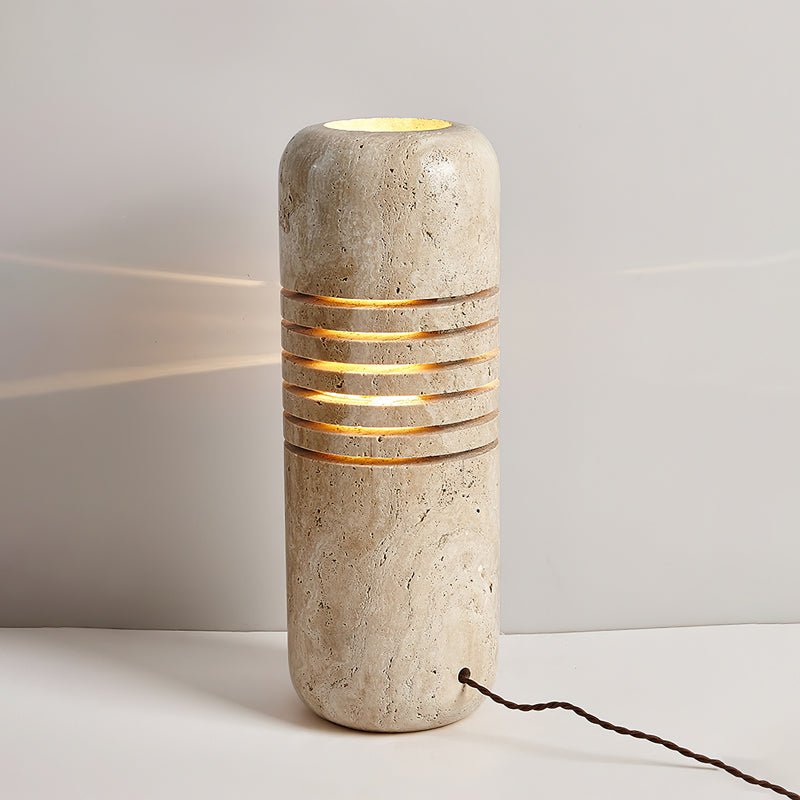 Antique Creative Yellow Travertine Floor Lamp
