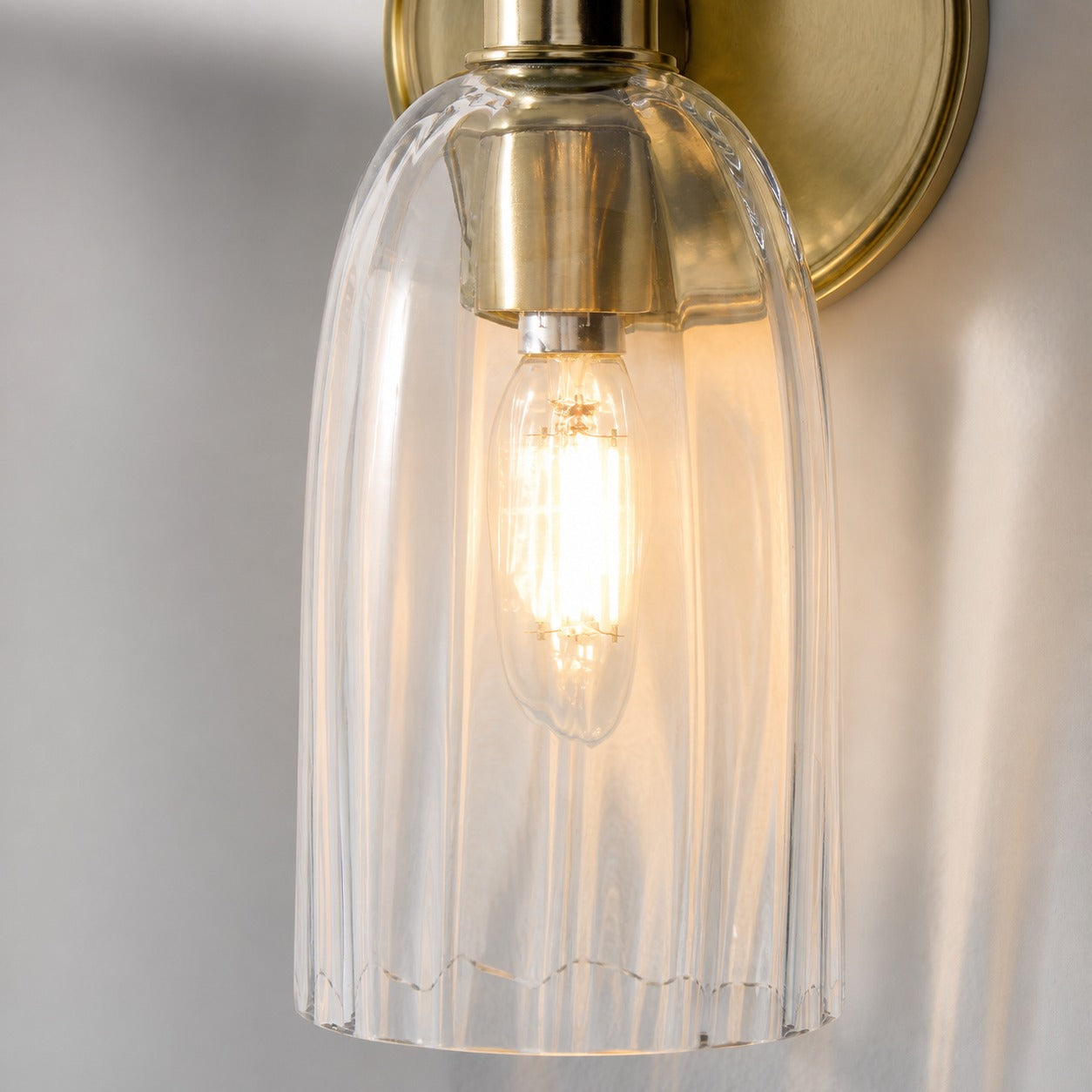 Vega Glass Minimalist Globe Wall Sconce Soft Diffused Glow Available in One or Two Lights