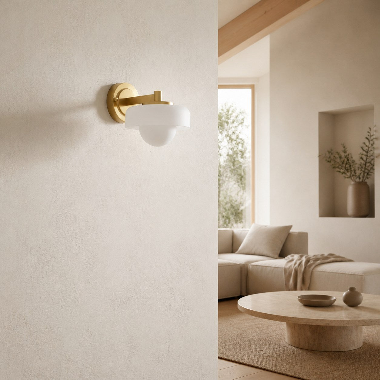 Zirvos Retro Globe Glass Wall Sconce – Elegant Brass-Inspired Shade Wall Light for Corridor