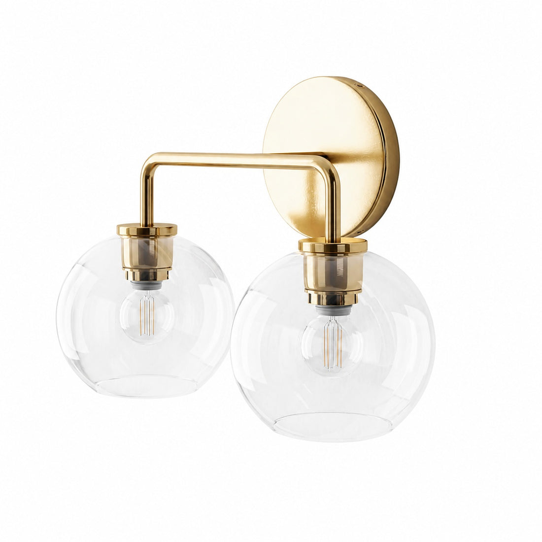 Selvion Artistic Globe Sconce Light - Handcrafted Glass Sculptural Wall Fixture