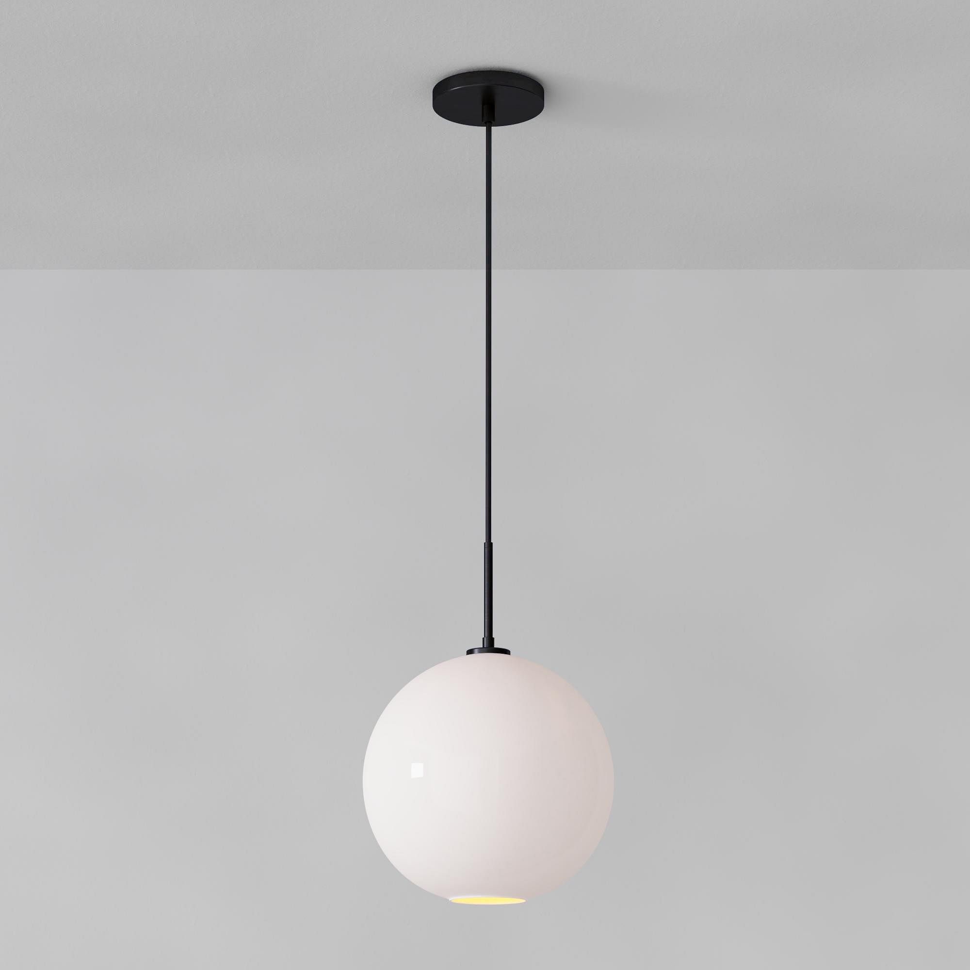Selvion Sculptural Globe Pendant Light - Modern Glass Pendant Lamp - Sleek Design