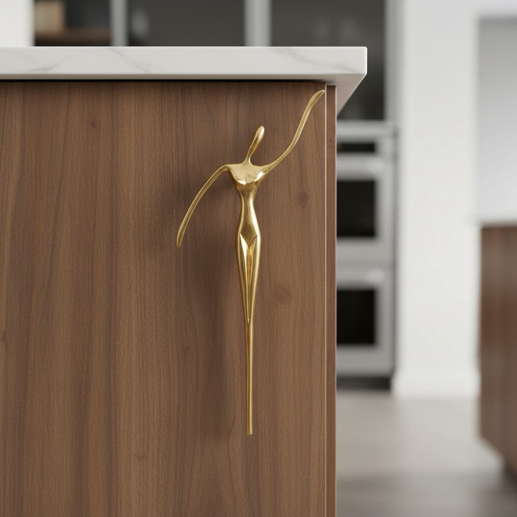 Verlitho Artful Minimalist Cabinet Handle Pull - Closet Doors Handle