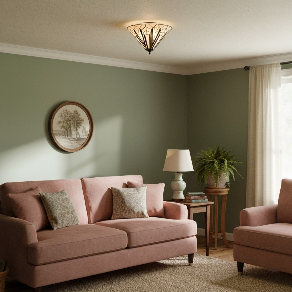 TF Astoria Modern Deco Flush Mount Ceiling Light with Textured Glass – Elegant Home Lighting Fixture