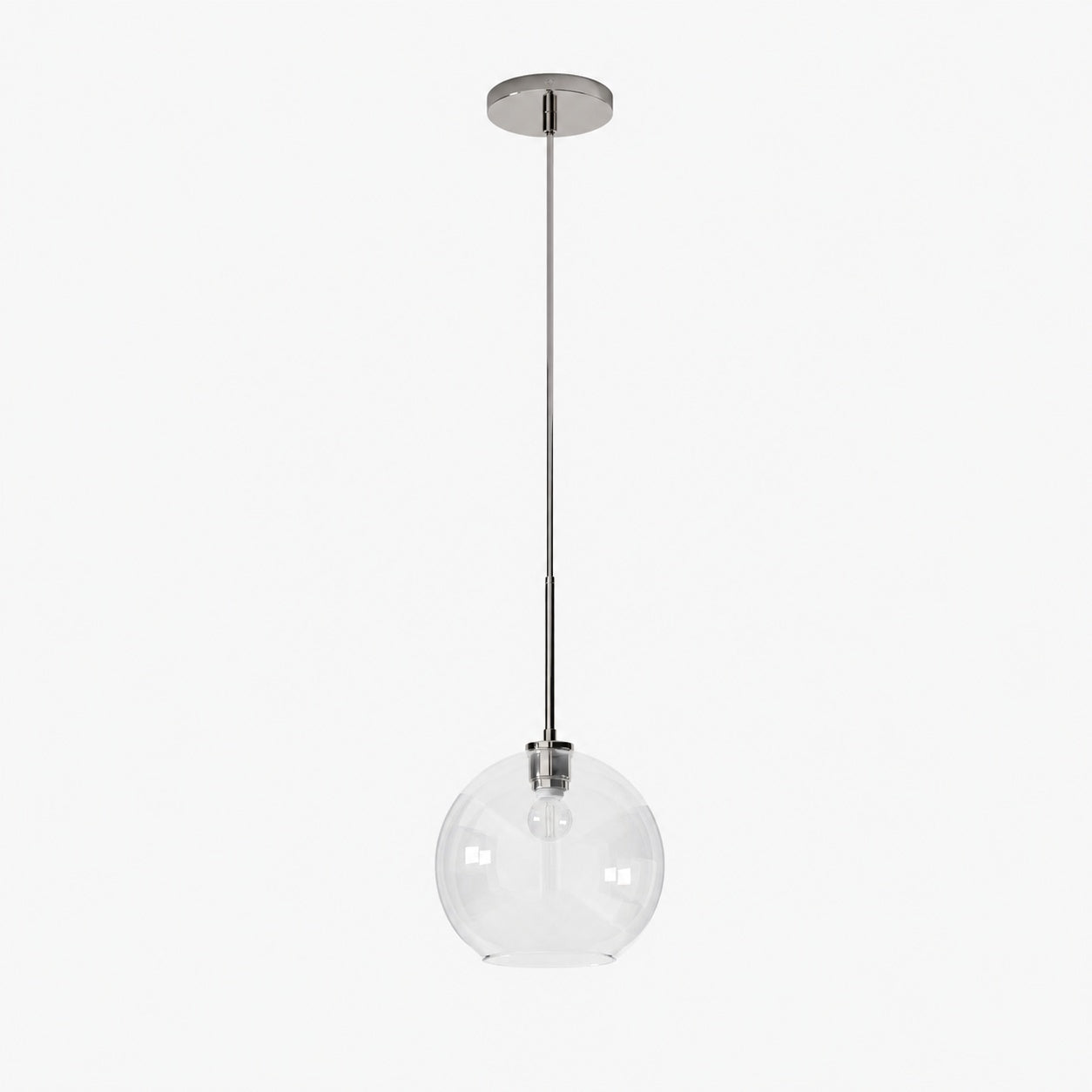 Selvion Sculptural Globe Pendant Light - Modern Glass Pendant Lamp - Sleek Design