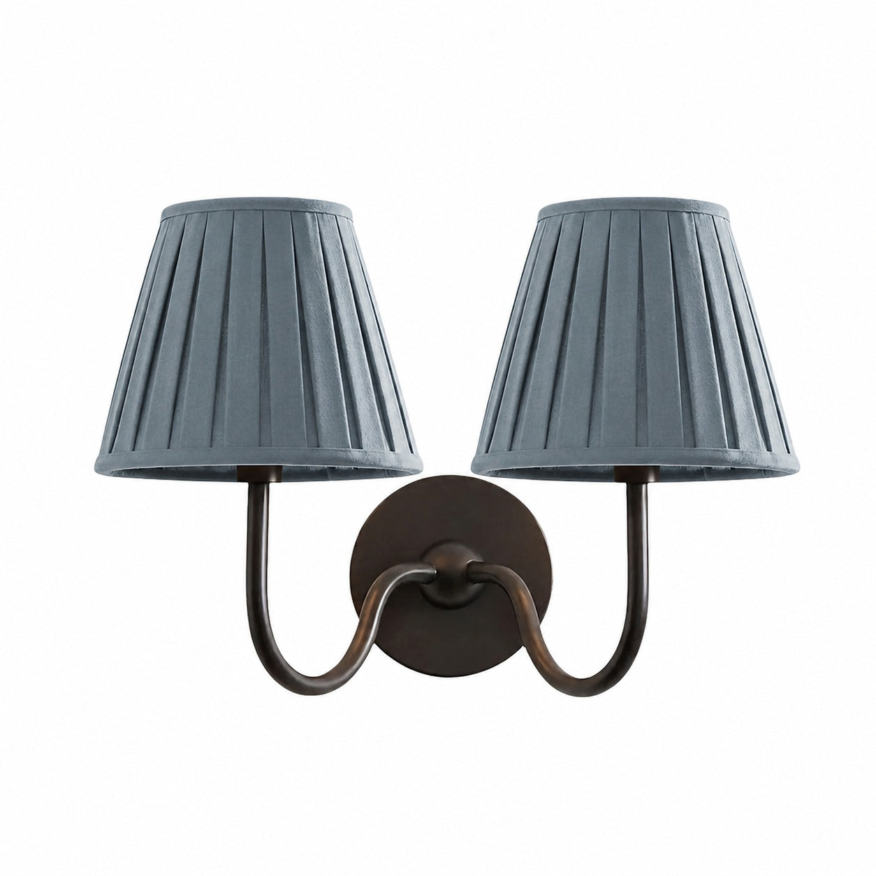 Luvora Vintage Pleated Shade Wall Lamp - Modern Brass Linen Wall Lighting