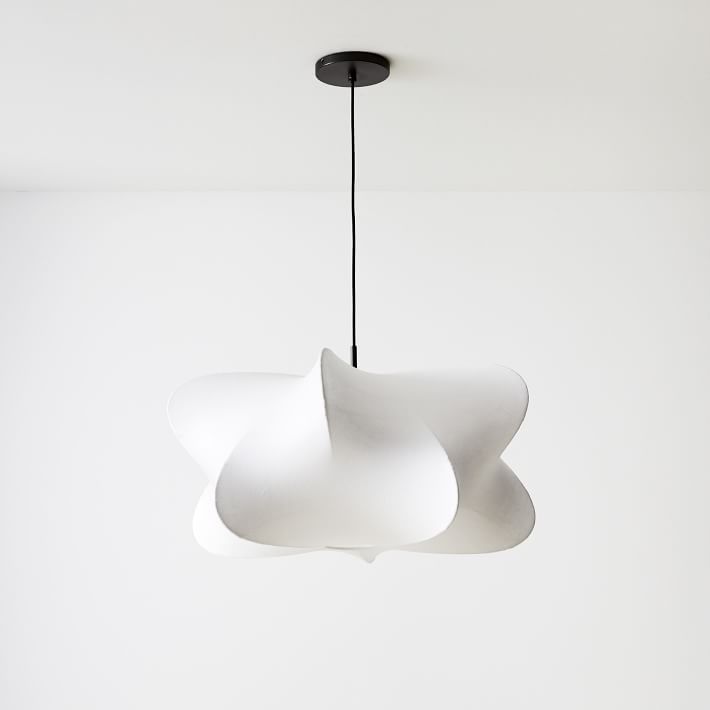 Havion Cocoon Pendant Lamp - Minimalist Polymer Shade with Adjustable Hanging