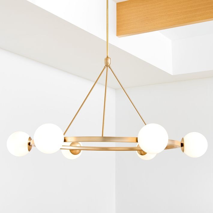 Brelia Elegant Modern Globe Chandelier - Multi Heads Light Fixture for Residential and Commercial Spaces