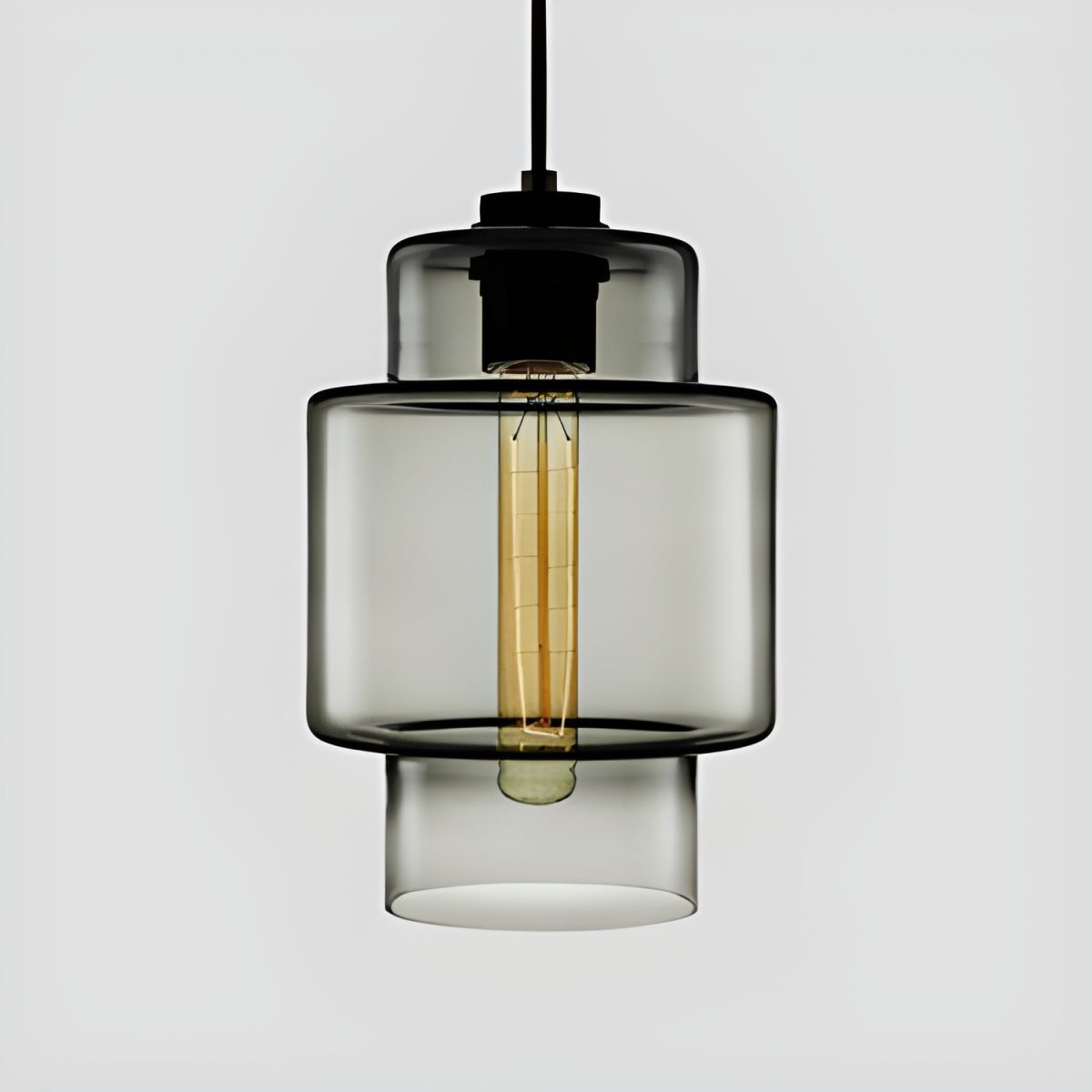 Crystalline Series Pendant Light - Blown Glass Multi Colored Glass Pendant Lamp