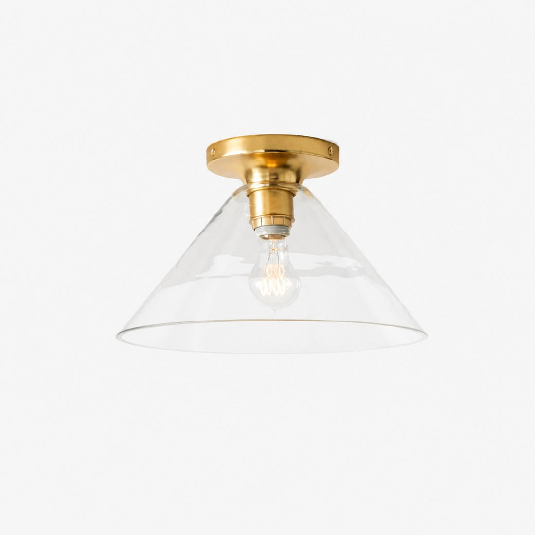 Conica Cone Flush Mount – Glass Ceiling Light for Modern Spaces