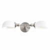 Ornato Luxe Mid-Century Vanity Light - Brass Bathroom Fixture with Opal Glass