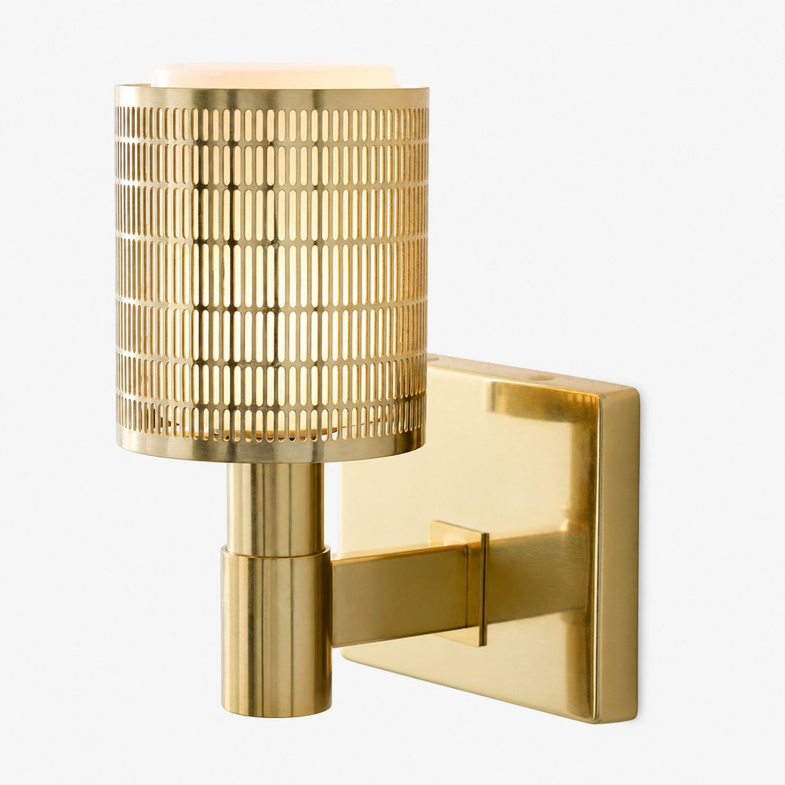 Galvia Modern Perforated Metal Sconce - Sleek Wall Light for Hallway & Bathroom