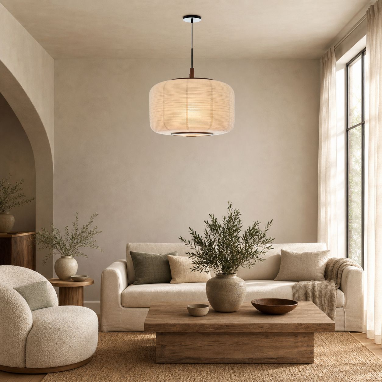 Tivo Pendant Light - Geometric Metal Design - Modern Ceiling Lighting for Dining Room or Kitchen