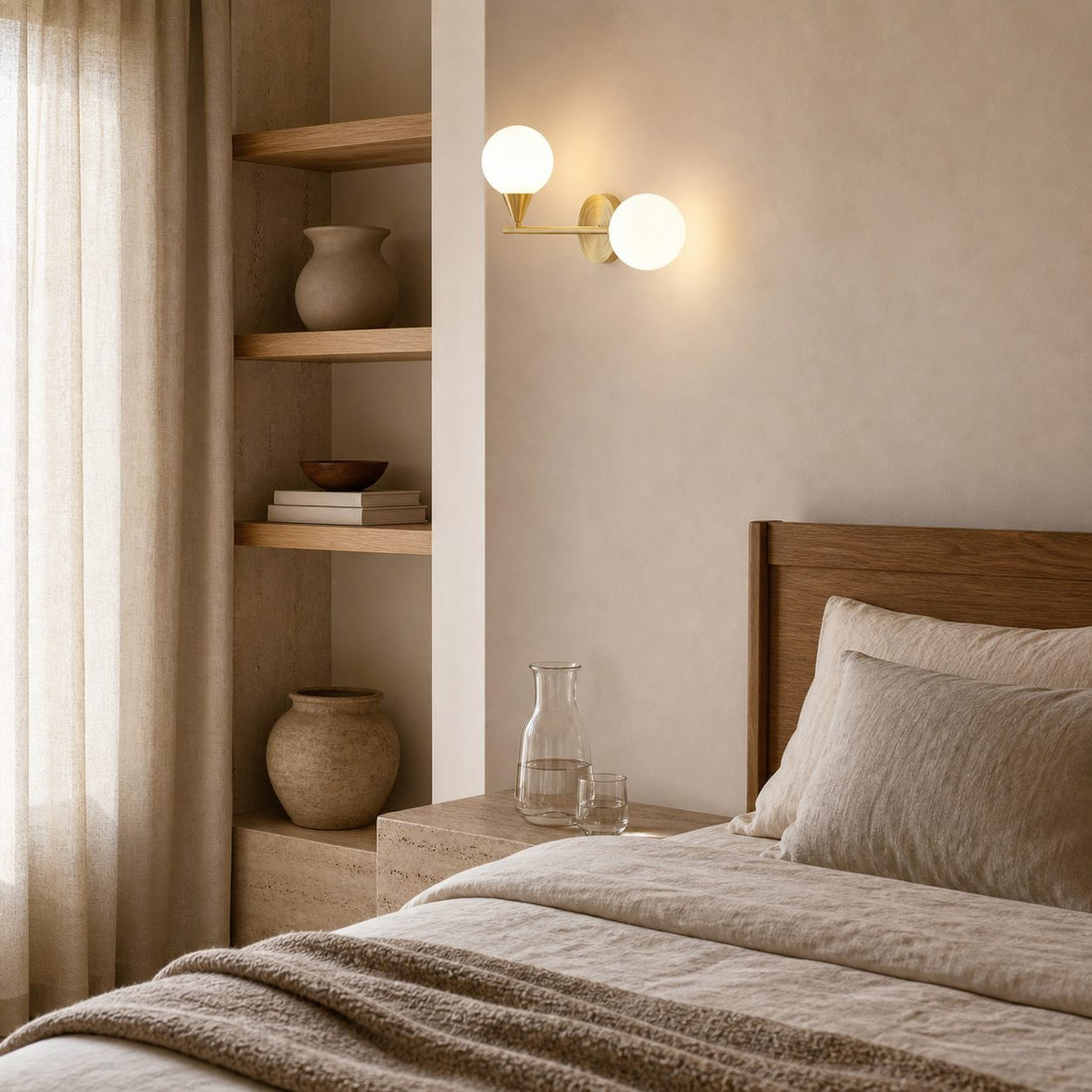 Holten Brass Armed Sconce