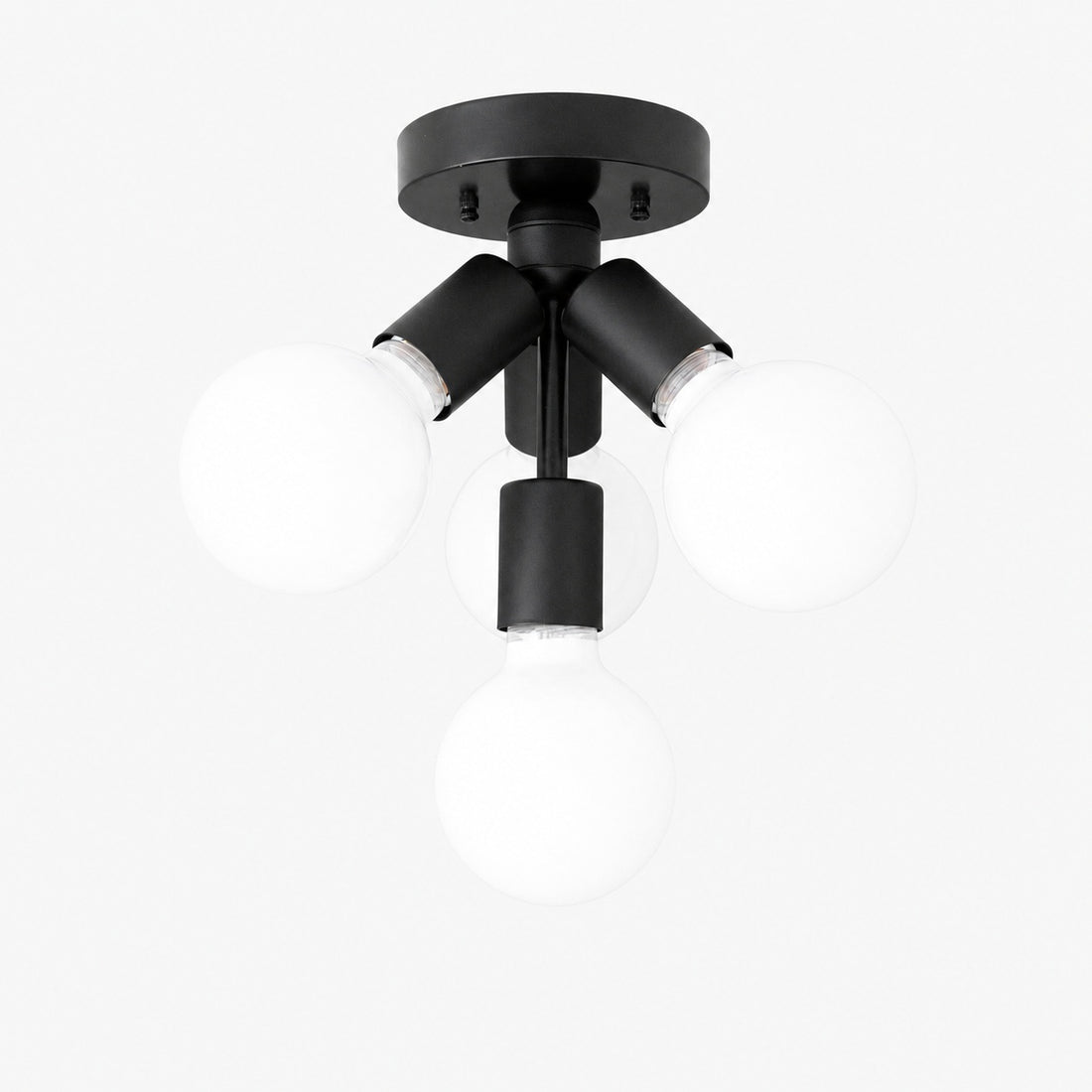 Glorica Glass Flush Mount Light - Globe Ceiling Fixture Modern