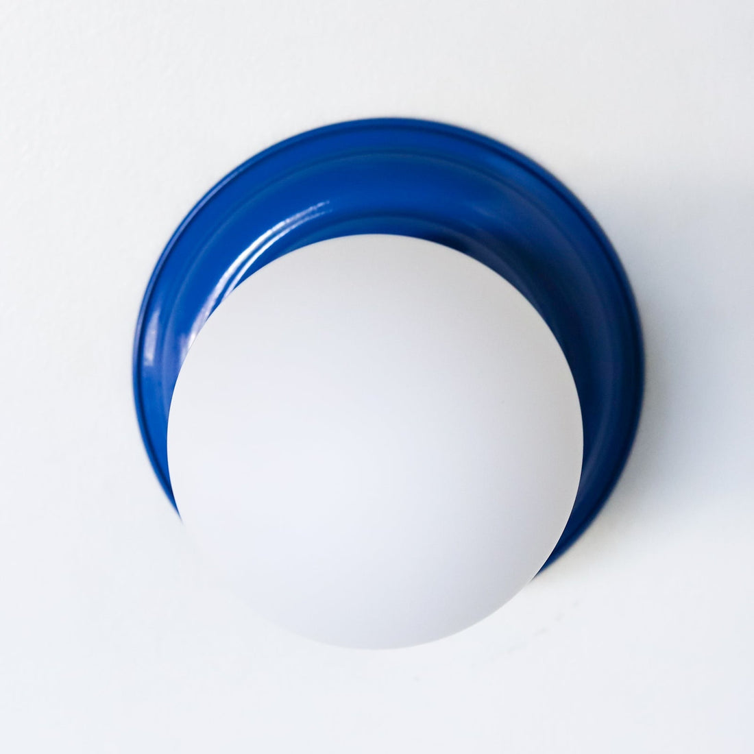 Retro Flushmount Ceiling Light or Wall Sconce - Minimalist Glass Globe