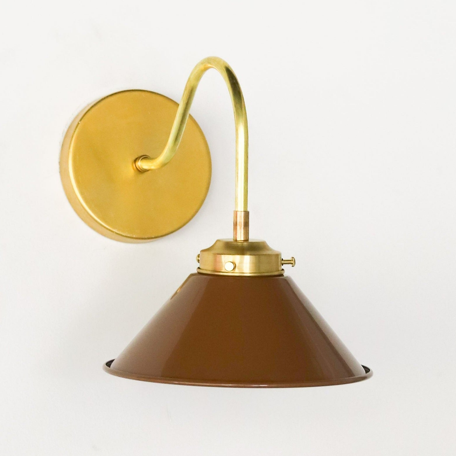 Curved Arm Wall Sconce - Accent Lighting For Bedroom & Hallway