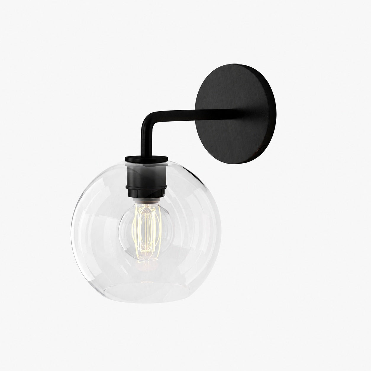 Selvion Artistic Globe Sconce Light - Handcrafted Glass Sculptural Wall Fixture