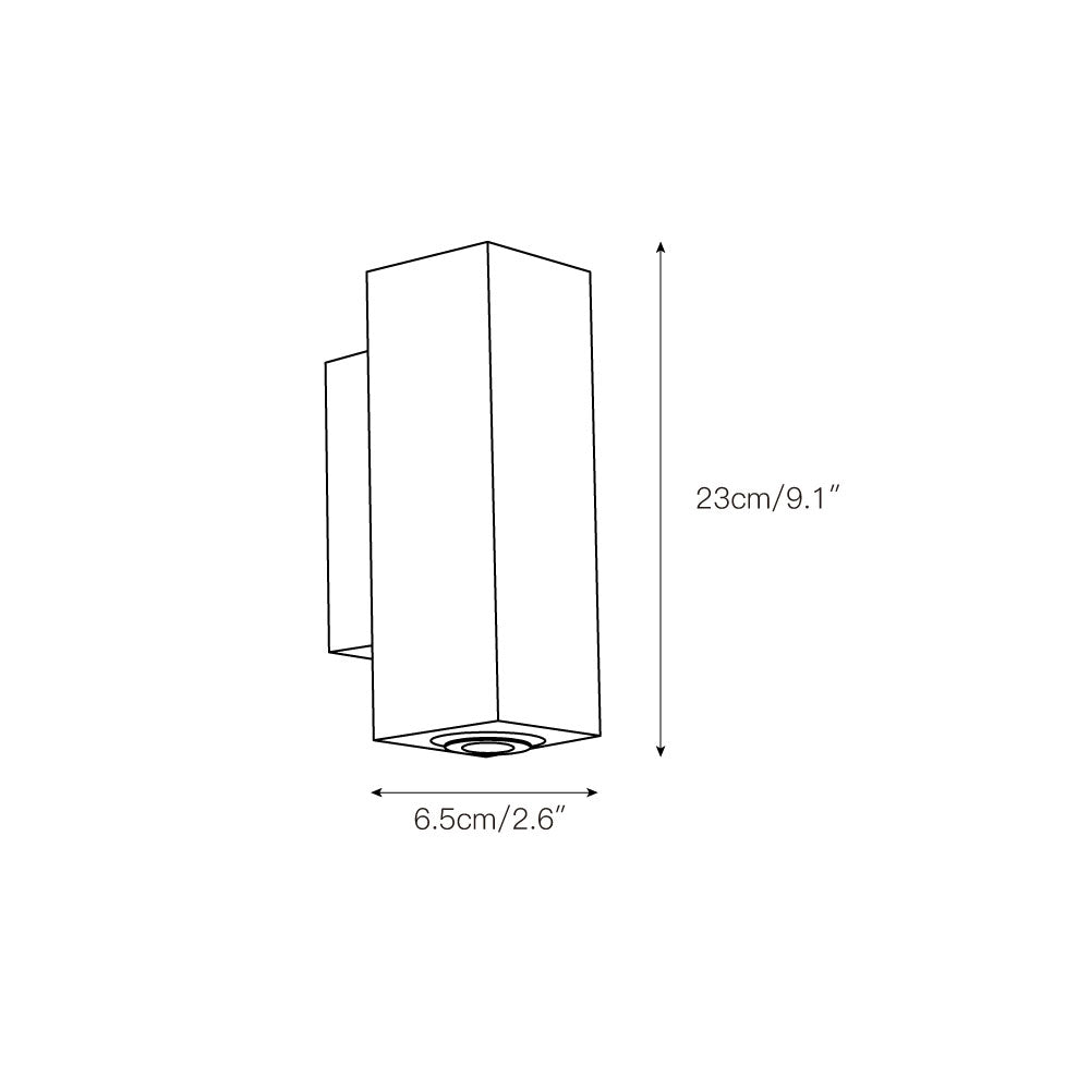 Modern Sculptural Metal Wall Lamp – Minimalist Sconce for Bedroom Living Room Hallway