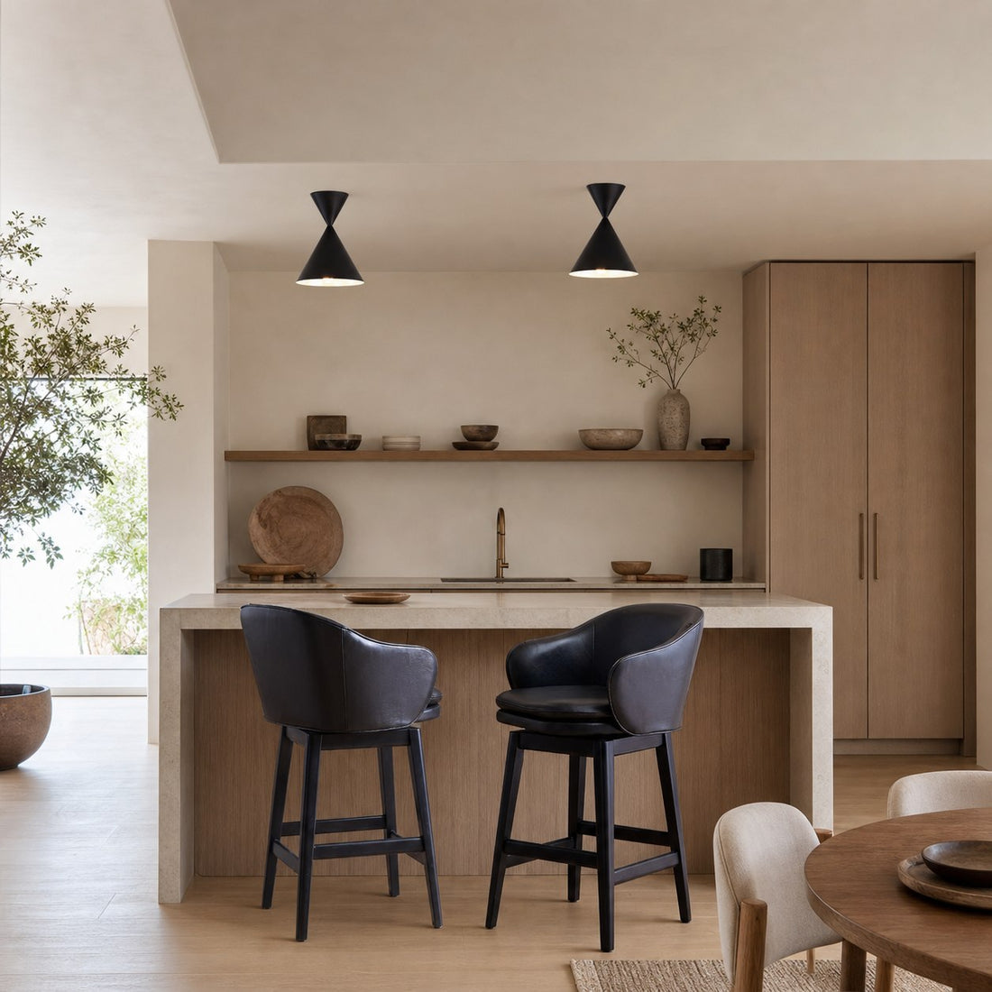 Brivana Semi-Flush Ceiling Light - Modern Home Lighting