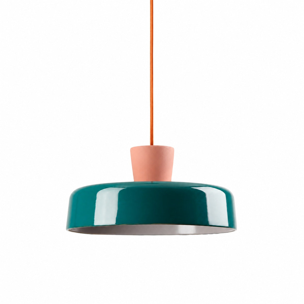 Chromara Retro Modern Colorful Bowl Pendant Light for Kitchen Island and Dining Room