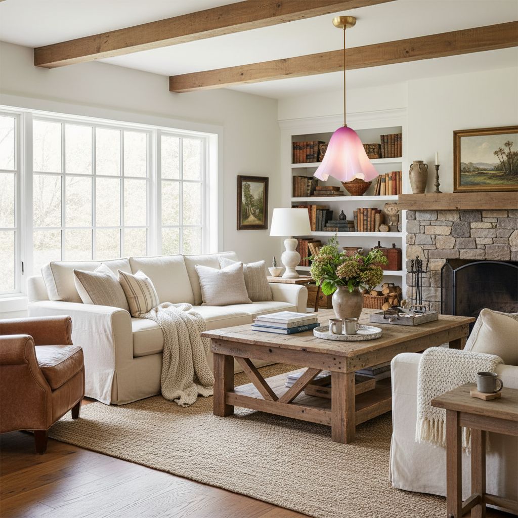 Bellina Artistic Glass Pendant Light - Modern Bloom Inspired Hanging Ceiling Lamp